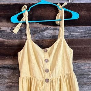Yellow cotton dress